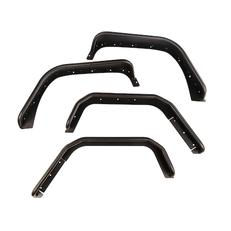 Rugged Ridge STEEL TUBE FENDERS, F/R SET; 07-18 WRANGLER JK 11615.48